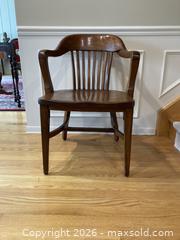 MaxSold Auction: Antique "Canada Furniture Manufacturers" Oak Banker Chair # 1. - Mississauga (Ontario, Canada) SELLER MANAGED Estate Sale Online Auction - Greenbower Court