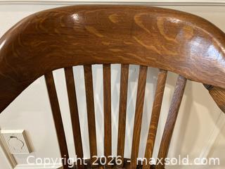 MaxSold Auction: Antique "Canada Furniture Manufacturers" Oak Banker Chair # 1. - Mississauga (Ontario, Canada) SELLER MANAGED Estate Sale Online Auction - Greenbower Court