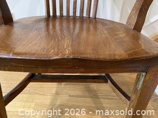 MaxSold Auction: Antique "Canada Furniture Manufacturers" Oak Banker Chair # 2. - Mississauga (Ontario, Canada) SELLER MANAGED Estate Sale Online Auction - Greenbower Court