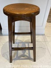 MaxSold Auction: Antique Georgian/Victorian Oak Tavern Stool Seat Circa 1800-1900. - Mississauga (Ontario, Canada) SELLER MANAGED Estate Sale Online Auction - Greenbower Court