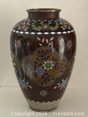MaxSold Auction: ANTIQUE JAPANESE CLOISONNÉ ENAMEL VASE, Meiji Period. - Mississauga (Ontario, Canada) SELLER MANAGED Estate Sale Online Auction - Greenbower Court