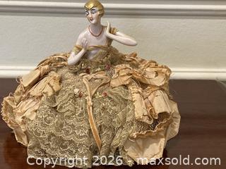 MaxSold Auction: Antique Porcelain Half Doll Pincushion #1. - Mississauga (Ontario, Canada) SELLER MANAGED Estate Sale Online Auction - Greenbower Court
