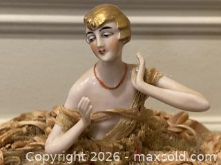 MaxSold Auction: Antique Porcelain Half Doll Pincushion #1. - Mississauga (Ontario, Canada) SELLER MANAGED Estate Sale Online Auction - Greenbower Court