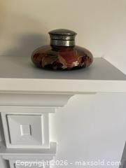 MaxSold Auction: Antique William Moorcroft Pomegranate Ink Well c.1914 - 1916. VERY RARE, COLLECTIBLE. - Mississauga (Ontario, Canada) SELLER MANAGED Estate Sale Online Auction - Greenbower Court