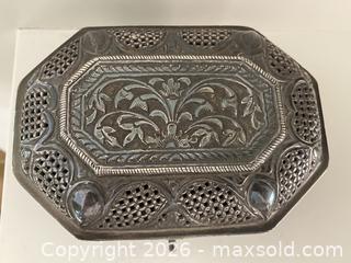 MaxSold Auction: Antique/Vintage Handmade Sterling Silver Etrog Cutout Box. - Mississauga (Ontario, Canada) SELLER MANAGED Estate Sale Online Auction - Greenbower Court