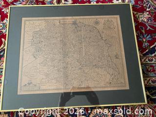 MaxSold Auction: Antique/Vintage Map of Yorkshire, England by John Speed (1610). - Mississauga (Ontario, Canada) SELLER MANAGED Estate Sale Online Auction - Greenbower Court