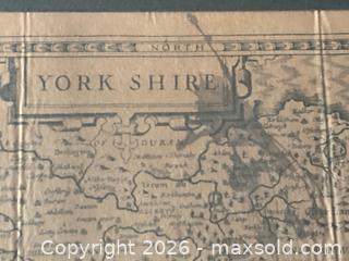 MaxSold Auction: Antique/Vintage Map of Yorkshire, England by John Speed (1610). - Mississauga (Ontario, Canada) SELLER MANAGED Estate Sale Online Auction - Greenbower Court