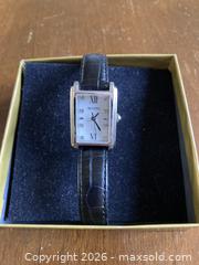 MaxSold Auction: Bulova 96P156 Ladies Diamond MOP Tank Watch - Sapphire Glass OG Band Buckle. - Mississauga (Ontario, Canada) SELLER MANAGED Estate Sale Online Auction - Greenbower Court