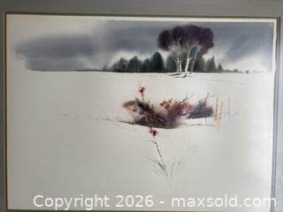 MaxSold Auction: Large Original Watercolor Painting by listed Canadian-Hungarian artist Zoltan Szabo (1928-2003). - Mississauga (Ontario, Canada) SELLER MANAGED Estate Sale Online Auction - Greenbower Court