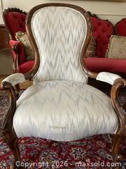 MaxSold Auction: Pair of Antique Victorian Carved Walnut Ladies and Gentlemen’s Chairs of Outstanding Quality. - Mississauga (Ontario, Canada) SELLER MANAGED Estate Sale Online Auction - Greenbower Court