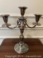 MaxSold Auction:  Pair of Vintage Silver 3-light Candelabra. - Mississauga (Ontario, Canada) SELLER MANAGED Estate Sale Online Auction - Greenbower Court