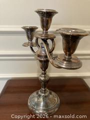 MaxSold Auction:  Pair of Vintage Silver 3-light Candelabra. - Mississauga (Ontario, Canada) SELLER MANAGED Estate Sale Online Auction - Greenbower Court