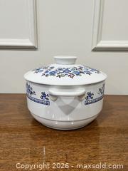 MaxSold Auction: Round Covered Casserole Plymouth by Royal Doulton, England.  - Mississauga (Ontario, Canada) SELLER MANAGED Estate Sale Online Auction - Greenbower Court