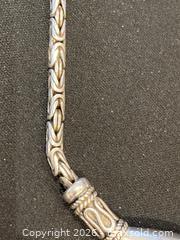 MaxSold Auction: Sterling Silver 18 1/4" Bali Style Rounded Byzantine Necklace. - Mississauga (Ontario, Canada) SELLER MANAGED Estate Sale Online Auction - Greenbower Court