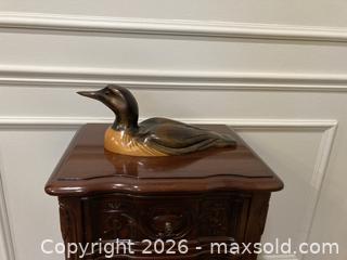 MaxSold Auction: Vintage 1980s Hand Carved Wood Common Loon Duck by Liza Chin. - Mississauga (Ontario, Canada) SELLER MANAGED Estate Sale Online Auction - Greenbower Court