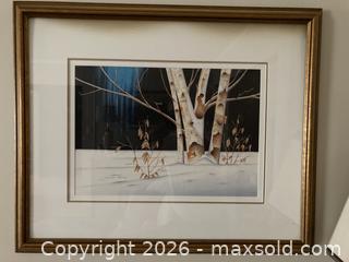 MaxSold Auction: Vintage Large Watercolor Painting by Canadian Listed Artist James William Bessey (1920-2010). - Mississauga (Ontario, Canada) SELLER MANAGED Estate Sale Online Auction - Greenbower Court