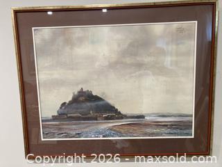 MaxSold Auction: Vintage Large Watercolour and Acrylic Polymer Painting by Listed Canadian artist Fred T.V. Savard (1910-1992). - Mississauga (Ontario, Canada) SELLER MANAGED Estate Sale Online Auction - Greenbower Court