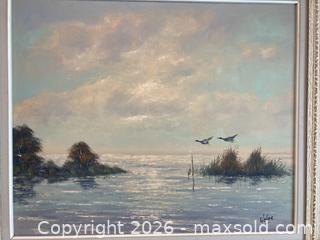 MaxSold Auction: Vintage Oil on Canvas Painting by Listed German-Canadian Artist George Weber (1907-2002). - Mississauga (Ontario, Canada) SELLER MANAGED Estate Sale Online Auction - Greenbower Court