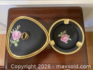 MaxSold Auction: Vintage Set Porcelain Tableware "Black Beauty" Pattern from Nymphenburg, Western Germany.  - Mississauga (Ontario, Canada) SELLER MANAGED Estate Sale Online Auction - Greenbower Court