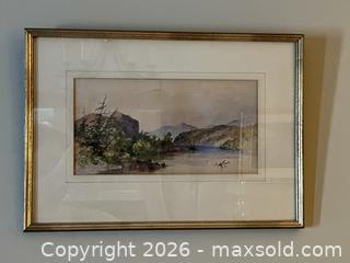 MaxSold Auction: Watercolour Painting by William Nicoll Cresswell (1818-1888), English-Canadian. - Mississauga (Ontario, Canada) SELLER MANAGED Estate Sale Online Auction - Greenbower Court