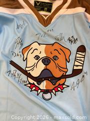 MaxSold Auction: Verbero Sudbury Bulldogs Hockey (from the TV show Shoresy) Jersey, Size M, Light Blue - Toronto (Ontario, Canada) SELLER MANAGED Reseller Online Auction -  West Lynn Avenue