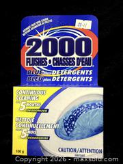 MaxSold Auction: 2000 Flushes Blue Plus Detergents Automatic Toilet Bowl Cleaner NEW - New Westminster (British Columbia, Canada) SELLER MANAGED Reseller Online Auction - Columbia Street