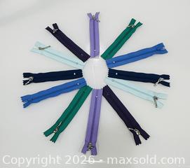 MaxSold Auction: 6" Long Nylon Coil Closed-End Zippers - New Westminster (British Columbia, Canada) SELLER MANAGED Reseller Online Auction - Columbia Street