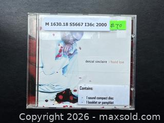 MaxSold Auction: A Vancouver-born jazz legend!-[Rare/Local] Denzal Sinclaire - I Found Love CD  - New Westminster (British Columbia, Canada) SELLER MANAGED Reseller Online Auction - Columbia Street