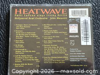 MaxSold Auction: [Broadway Diva] Patti LuPone - Heatwave CD (Sings Irving Berlin) - New Westminster (British Columbia, Canada) SELLER MANAGED Reseller Online Auction - Columbia Street