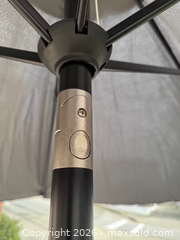 MaxSold Auction: Canvas 7 ft Dark Grey Market/Patio Umbrella - New Westminster (British Columbia, Canada) SELLER MANAGED Reseller Online Auction - Columbia Street