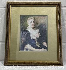 MaxSold Auction: Framed Vintage Portrait Print of a Victorian Lady - New Westminster (British Columbia, Canada) SELLER MANAGED Reseller Online Auction - Columbia Street