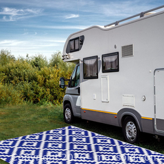 MaxSold Auction: Huge 6x9 ft Blue/White Patio Rug - Ultra-Durable & Stylish! - New Westminster (British Columbia, Canada) SELLER MANAGED Reseller Online Auction - Columbia Street