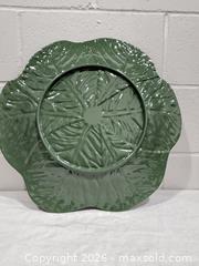 MaxSold Auction: Large Green Botanical Ceramic Platter, 18–19 in Across - New Westminster (British Columbia, Canada) SELLER MANAGED Reseller Online Auction - Columbia Street