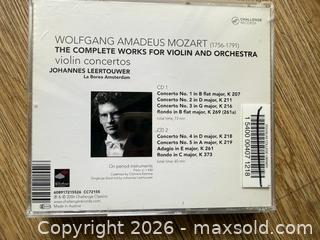 MaxSold Auction: Mozart: Complete Violin Concertos (2-CD Set) - Johannes Leertouwer, Period Instruments - New Westminster (British Columbia, Canada) SELLER MANAGED Reseller Online Auction - Columbia Street