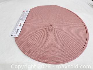 MaxSold Auction:  New ZARA HOME Woven Round Placemats - Set of 2 (Dusty Pink, 15") - New Westminster (British Columbia, Canada) SELLER MANAGED Reseller Online Auction - Columbia Street