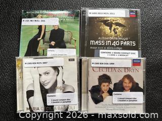 MaxSold Auction: [Opera Diva] Cecilia Bartoli & Kožená 4-CD Baroque Collection (Decca/DG) - New Westminster (British Columbia, Canada) SELLER MANAGED Reseller Online Auction - Columbia Street