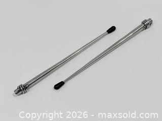 MaxSold Auction: Pair of Telescoping Antenna Rods, Chrome, 12–18 in - New Westminster (British Columbia, Canada) SELLER MANAGED Reseller Online Auction - Columbia Street