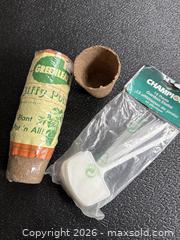 MaxSold Auction: Peat Seedling Pots & Plastic Garden Stakes Assorted Bundle - New Westminster (British Columbia, Canada) SELLER MANAGED Reseller Online Auction - Columbia Street