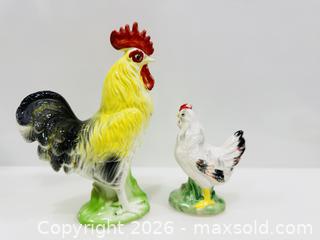 MaxSold Auction: Porcelain Hand-Painted Rooster and Hen Figurine Set - New Westminster (British Columbia, Canada) SELLER MANAGED Reseller Online Auction - Columbia Street