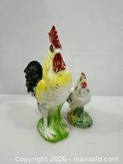 MaxSold Auction: Porcelain Hand-Painted Rooster and Hen Figurine Set - New Westminster (British Columbia, Canada) SELLER MANAGED Reseller Online Auction - Columbia Street