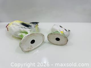 MaxSold Auction: Porcelain Hand-Painted Rooster and Hen Figurine Set - New Westminster (British Columbia, Canada) SELLER MANAGED Reseller Online Auction - Columbia Street