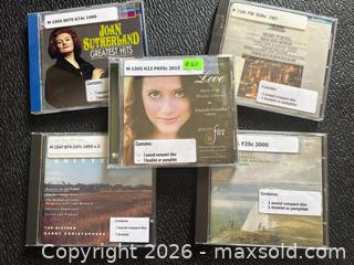 MaxSold Auction: [Prestige Vocal] 5-CD Opera & Vocal Collection (Britten, Purcell, Handel, Sutherland) - New Westminster (British Columbia, Canada) SELLER MANAGED Reseller Online Auction - Columbia Street
