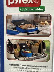 MaxSold Auction: Pyrex Blue Insulated 9x13 Casserole / Food Carrier - New Westminster (British Columbia, Canada) SELLER MANAGED Reseller Online Auction - Columbia Street