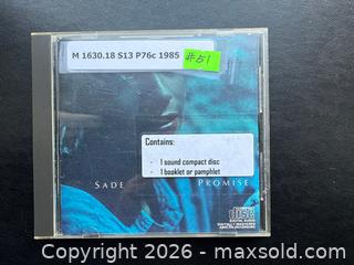 MaxSold Auction: "Queen of Cool," Sade-"Promise" CD | 80s Smooth Jazz & Soul Masterpiece - New Westminster (British Columbia, Canada) SELLER MANAGED Reseller Online Auction - Columbia Street