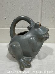 MaxSold Auction: Vintage Frog Ceramic Watering Can / Planter - 7" - New Westminster (British Columbia, Canada) SELLER MANAGED Reseller Online Auction - Columbia Street