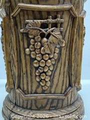 MaxSold Auction: Vintage Mid-Century Faux Wood Ice Bucket with Grape Relief, Made in Hong Kong, Insulated Interior. - New Westminster (British Columbia, Canada) SELLER MANAGED Reseller Online Auction - Columbia Street