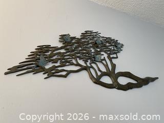 MaxSold Auction: Vintage Large Brass Wall Sculpture Decorative Hanging - Toronto (Ontario, Canada) SELLER MANAGED Downsizing Online Auction - O'connor Drive (CONDO)