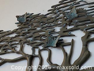 MaxSold Auction: Vintage Large Brass Wall Sculpture Decorative Hanging - Toronto (Ontario, Canada) SELLER MANAGED Downsizing Online Auction - O'connor Drive (CONDO)
