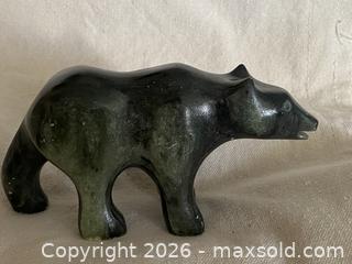 MaxSold Auction: Vintage Signed Inuit-Style Soapstone/Serpentine Polar Bear Sculpture - Toronto (Ontario, Canada) SELLER MANAGED Downsizing Online Auction - O'connor Drive (CONDO)