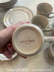 MaxSold Auction: Stoneware Dinnerware Set - Sculptura, Crown Manor, Baroque - Canton (Texas, USA) SELLER MANAGED Reseller Online Auction - VZ County Road 1311